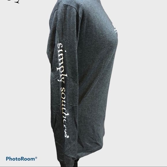 SIMPLY SOUTHERN Texas Signs Gray Long Sleeve Tee - Picture 4 of 9